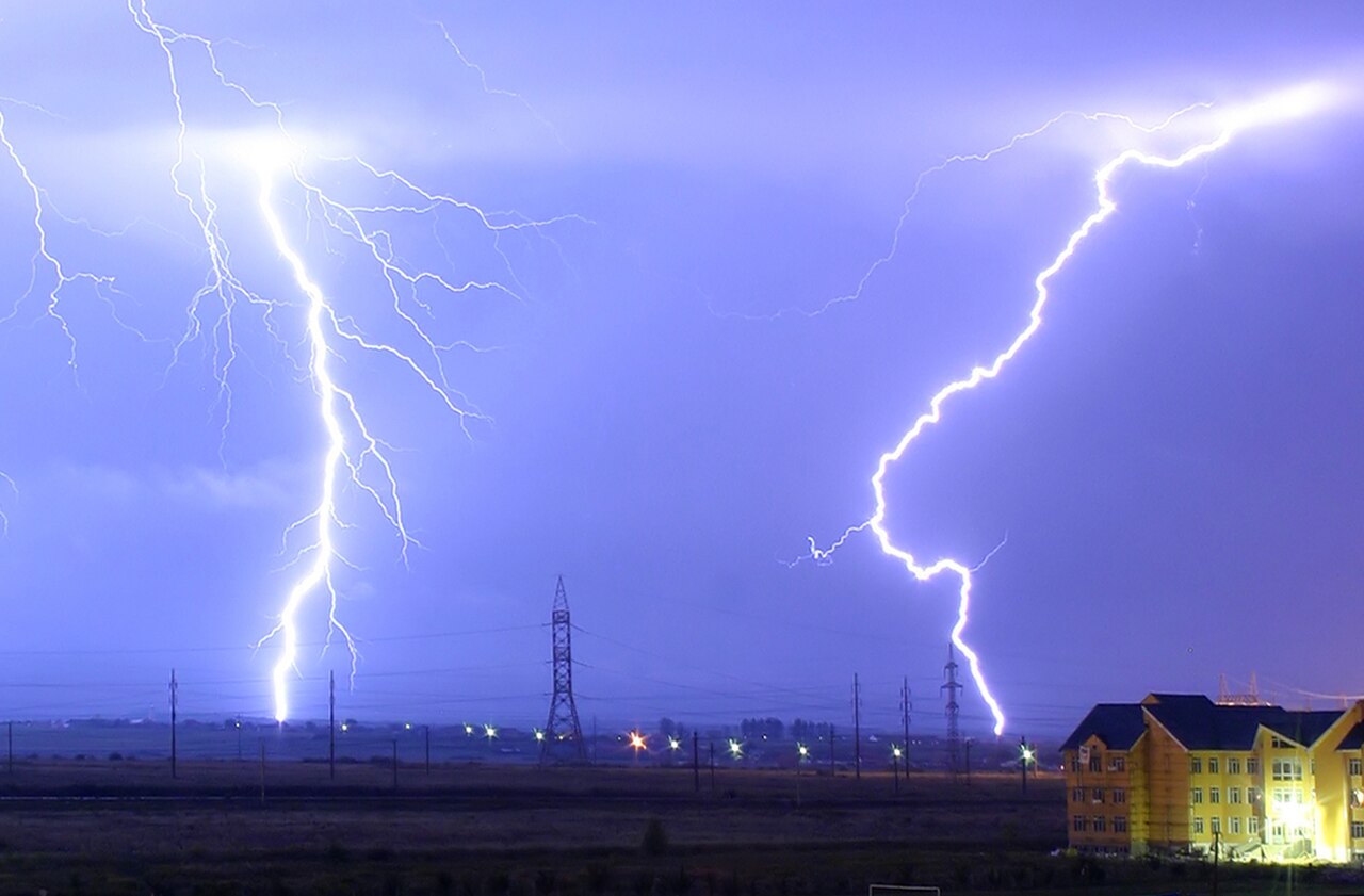 Lightning strikes